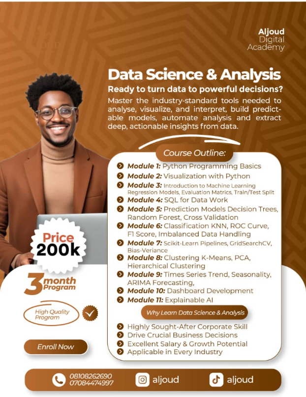 Al-Joud Data Science & Analytics Curriculum Roadmap